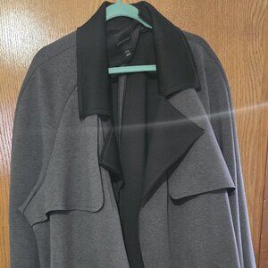 Lane Bryant Grey and Black Trench 26/28
